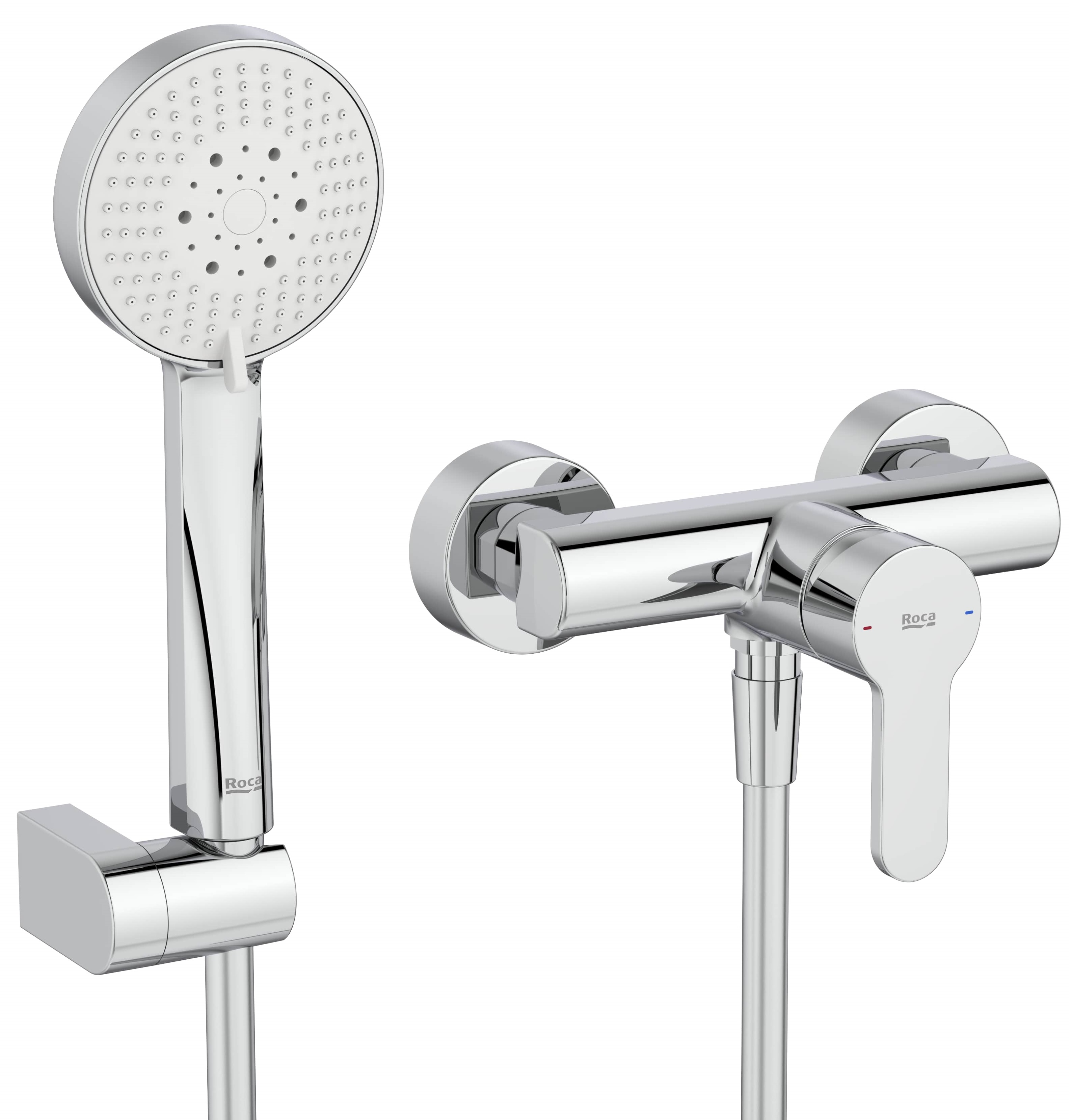 Roca l20 mitigeur de douche murale chrome A5A209HC00