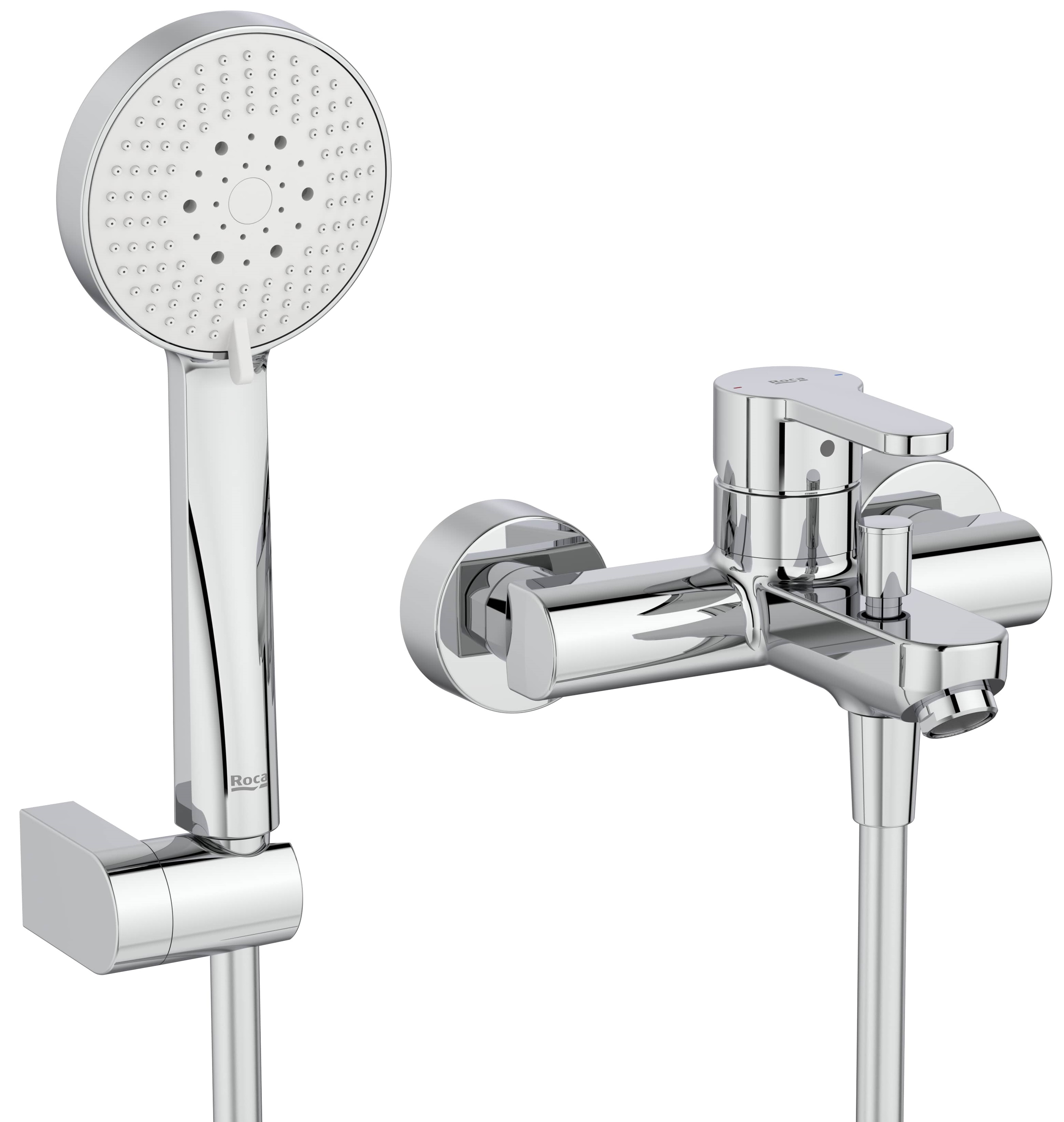 Roca l20 mitigeur bain-douche murale chrome A5A019HC00