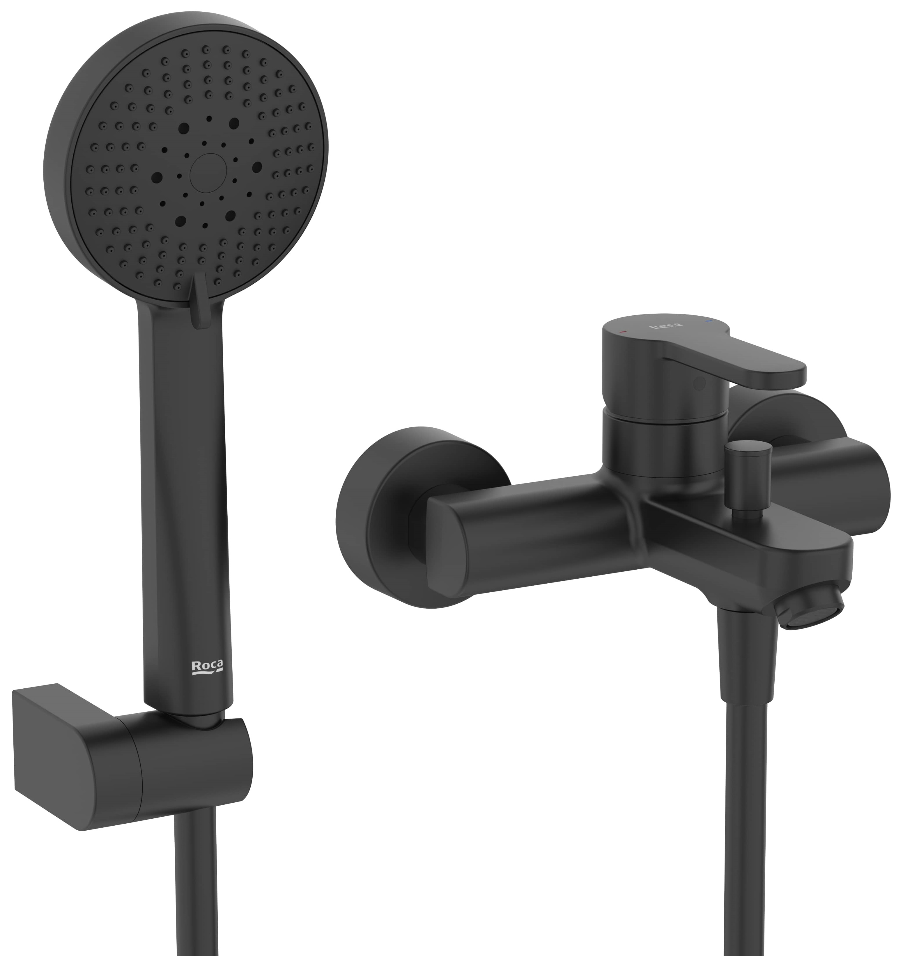 Roca l20 mitigeur bain-douche murale noir A5A019HNB0