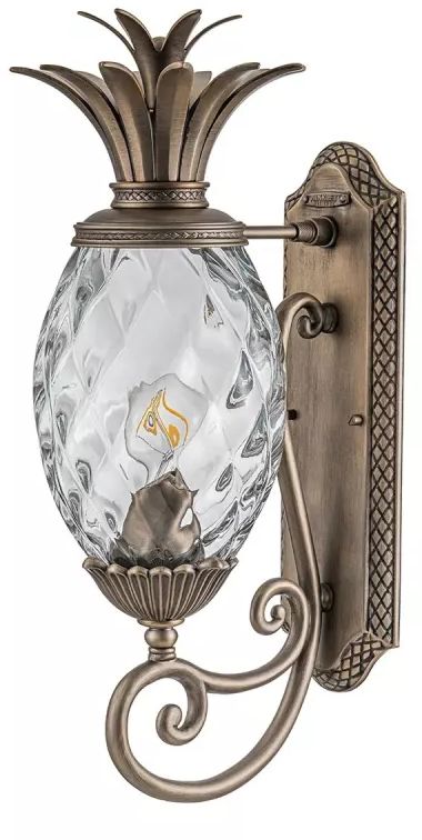 Elstead Lighting Plantation applique murale extérieure 1x40 W marron HK-PLANTATION-M-BU