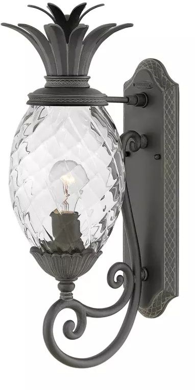 Elstead Lighting Plantation applique murale extérieure 1x40 W noir HK-PLANTATION-M-MB