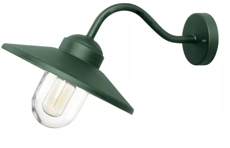 Elstead Lighting Klampenborg applique murale extérieure 1x60 W vert KLAMPENBORG-FGR