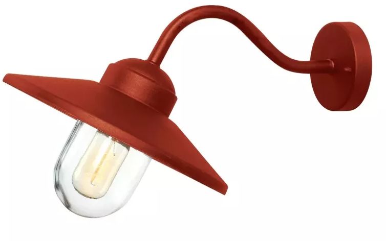 Elstead Lighting Klampenborg applique murale extérieure 1x60 W rouge KLAMPENBORG-OXR