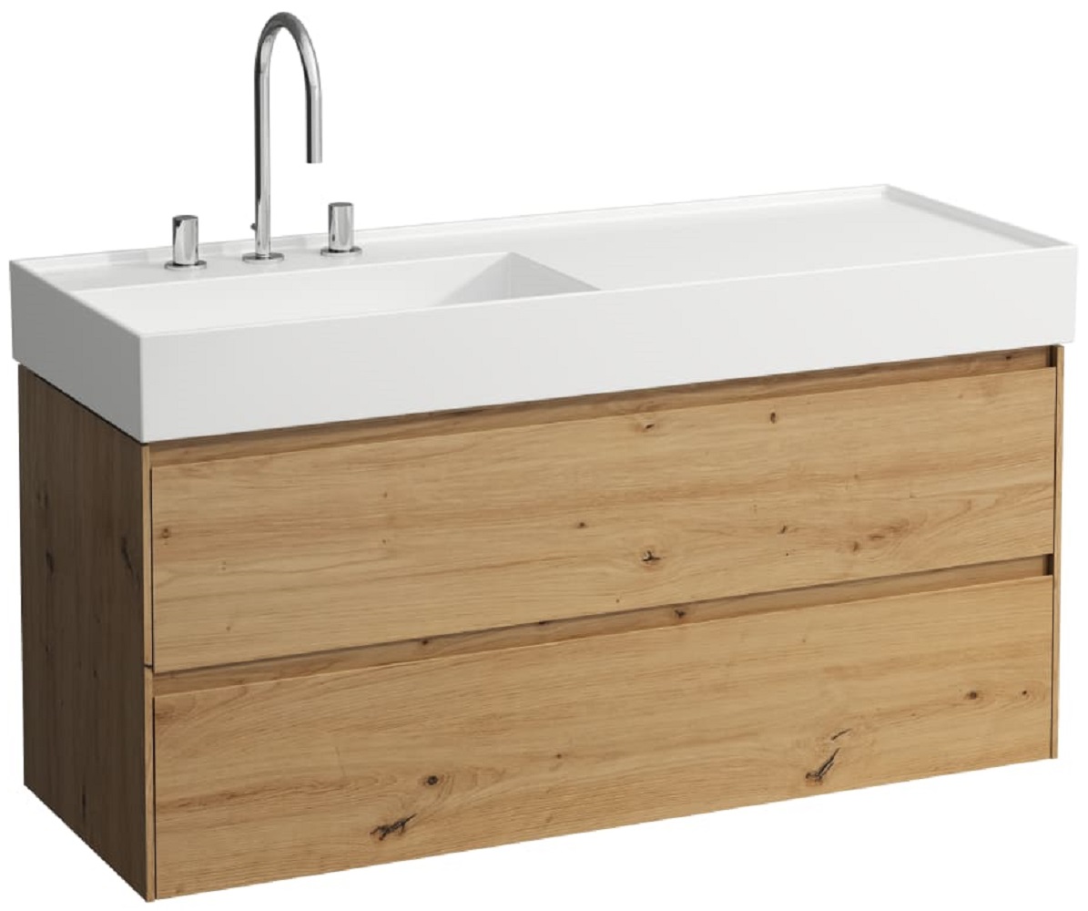 Laufen Lani armoire 118x45x51.5 cm sous-lavabo suspendu chêne H4039721122671