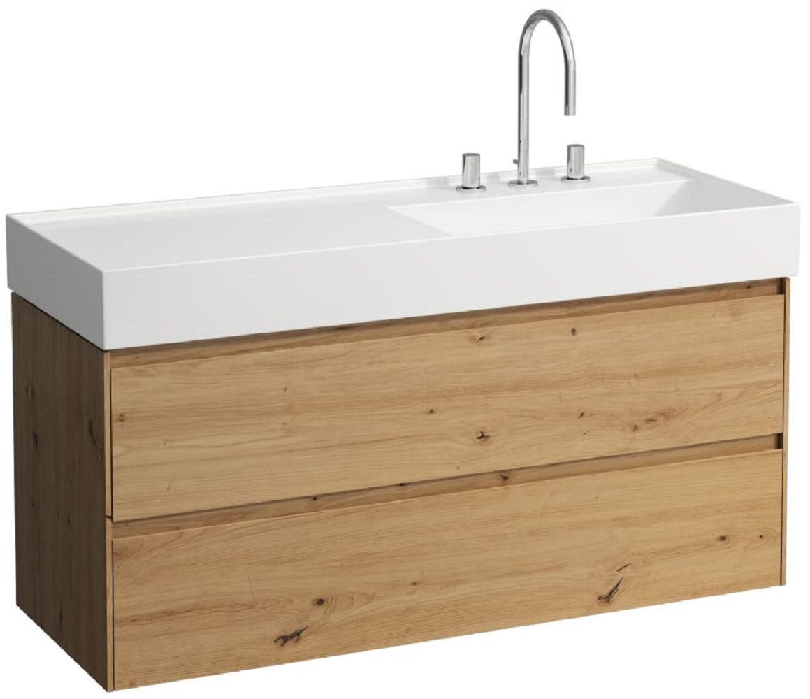 Laufen Lani armoire 118x45x51.5 cm sous-lavabo suspendu chêne H4039821122671