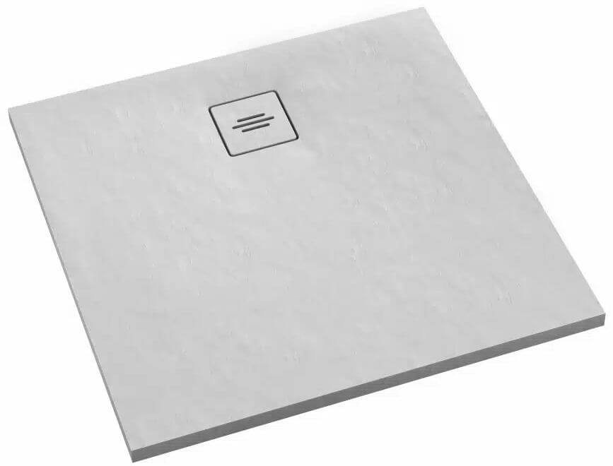 Schedline Protos White Stone receveur de douche carré 80x80 cm blanc 3SP.P2K-8080/B/ST-M1/B/ST