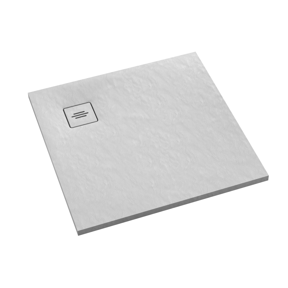 Schedline Protos White Stone receveur de douche carré 80x80 cm blanc 3SP.P2K-8080/B/ST-M1/B/ST