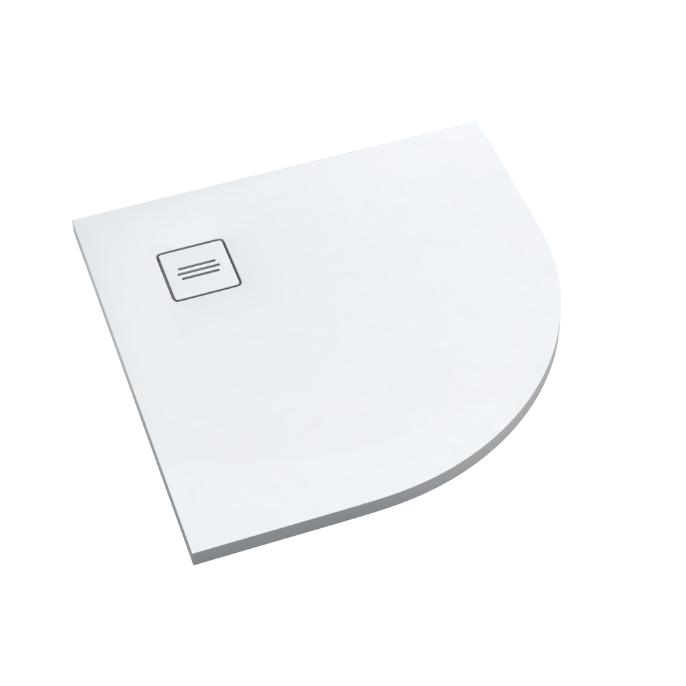 Schedline Protos Smooth White receveur de douche semi-circulaire 90x90 cm blanc 3SP.P1O-9090-M1