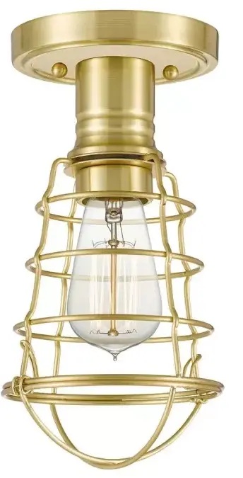 Elstead Lighting Mixon plafonnier 1x60 W laiton QZ-MIXON-SF-BB
