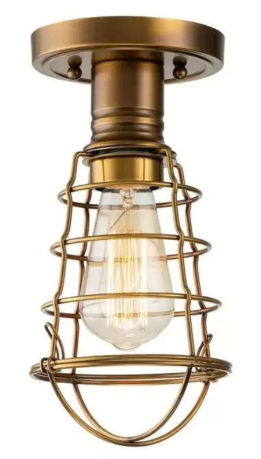 Elstead Lighting Mixon plafonnier 1x60 W laiton QZ-MIXON-SF-WS