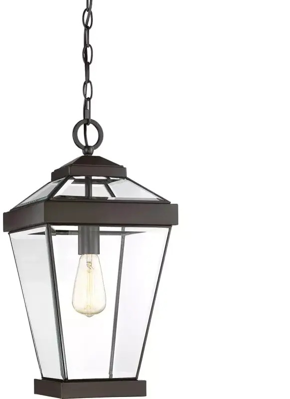 Elstead Lighting Ravine lampe suspendue 1x60 W marron QZ-RAVINE8-L