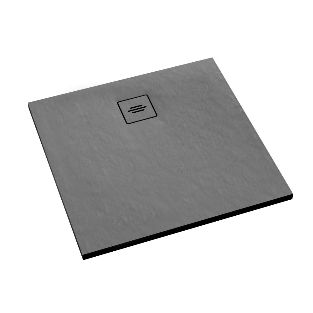 Schedline Protos Grey Stone receveur de douche rectangulaire 90x90 cm gris 3SP.P2K-9090/S/ST-M1/S/ST