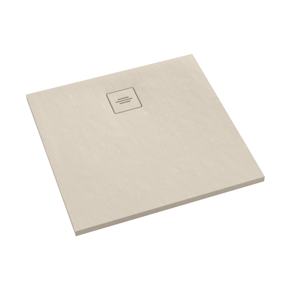Schedline Protos Cashmere Stone receveur de douche rectangulaire 90x90 cm beige 3SP.P2K-9090/PK/ST-M1/PK/ST