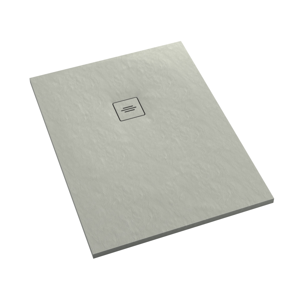 Schedline Protos Cement Stone receveur de douche rectangulaire 180x80 cm ciment 3SP.P1P-80180/CT/ST-M1/CT/ST