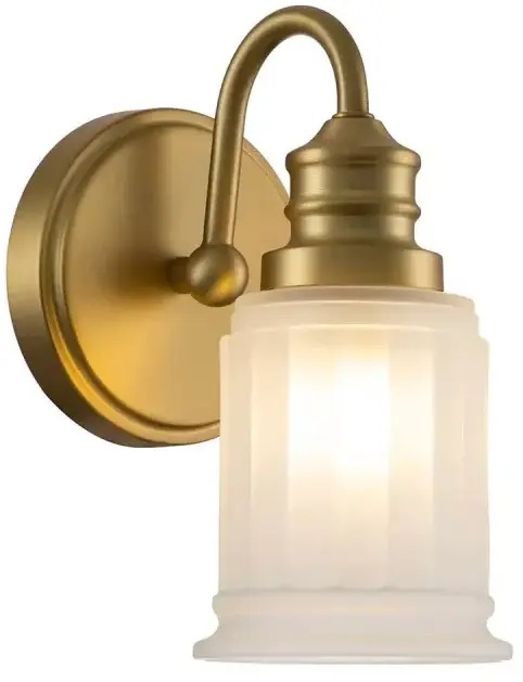 Elstead Lighting Swell applique murale 1x3 W laiton QZ-SWELL1-BB-BATH
