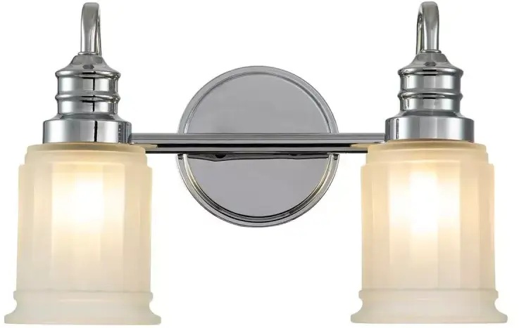 Elstead Lighting Swell applique murale 2x3 W chrome QZ-SWELL2-PC-BATH