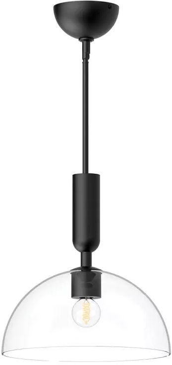 Elstead Lighting Jude plafonnier 1x30 W noir ALM-JUDE-P-MB-CL