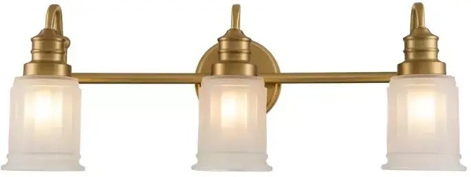 Elstead Lighting Swell applique murale 3x3 W laiton QZ-SWELL3-BB-BATH