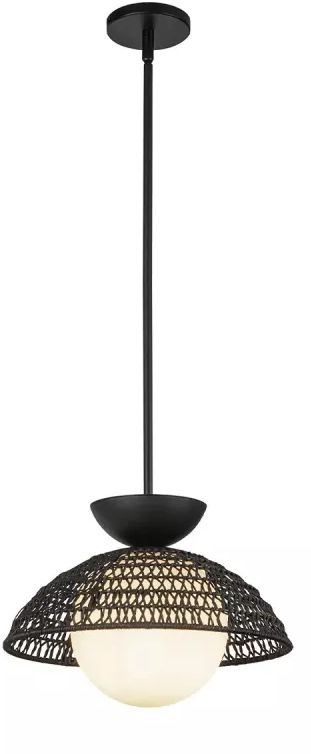 Elstead Lighting Perth lampe suspendue 1x60 W noir ALM-PERTH-P-BK