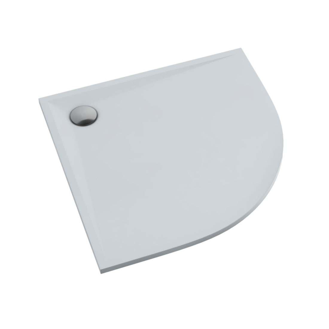 Schedline Libra Smooth White receveur de douche semi-circulaire 80x80 cm blanc 3SP.L1O-8080