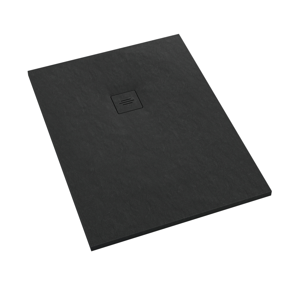 Schedline Protos Black Stone receveur de douche rectangulaire 160x80 cm noir 3SP.P1P-80160/C/ST-M1/C/ST