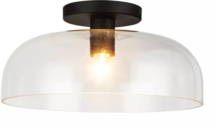 Elstead Lighting Sylvia plafonnier 1x60 W noir ALM-SYLVIA-SF-BK-CL