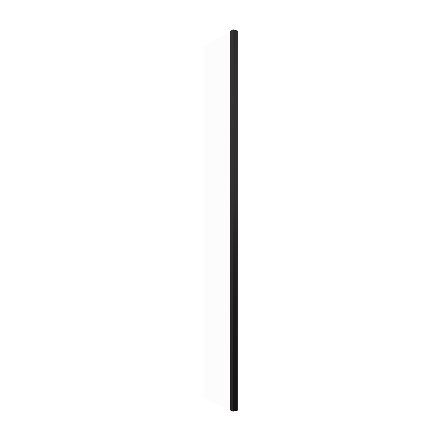 Omnires Marina paroi de douche walk-in 30 cm noir mat/verre transparent DNR30XBLTR