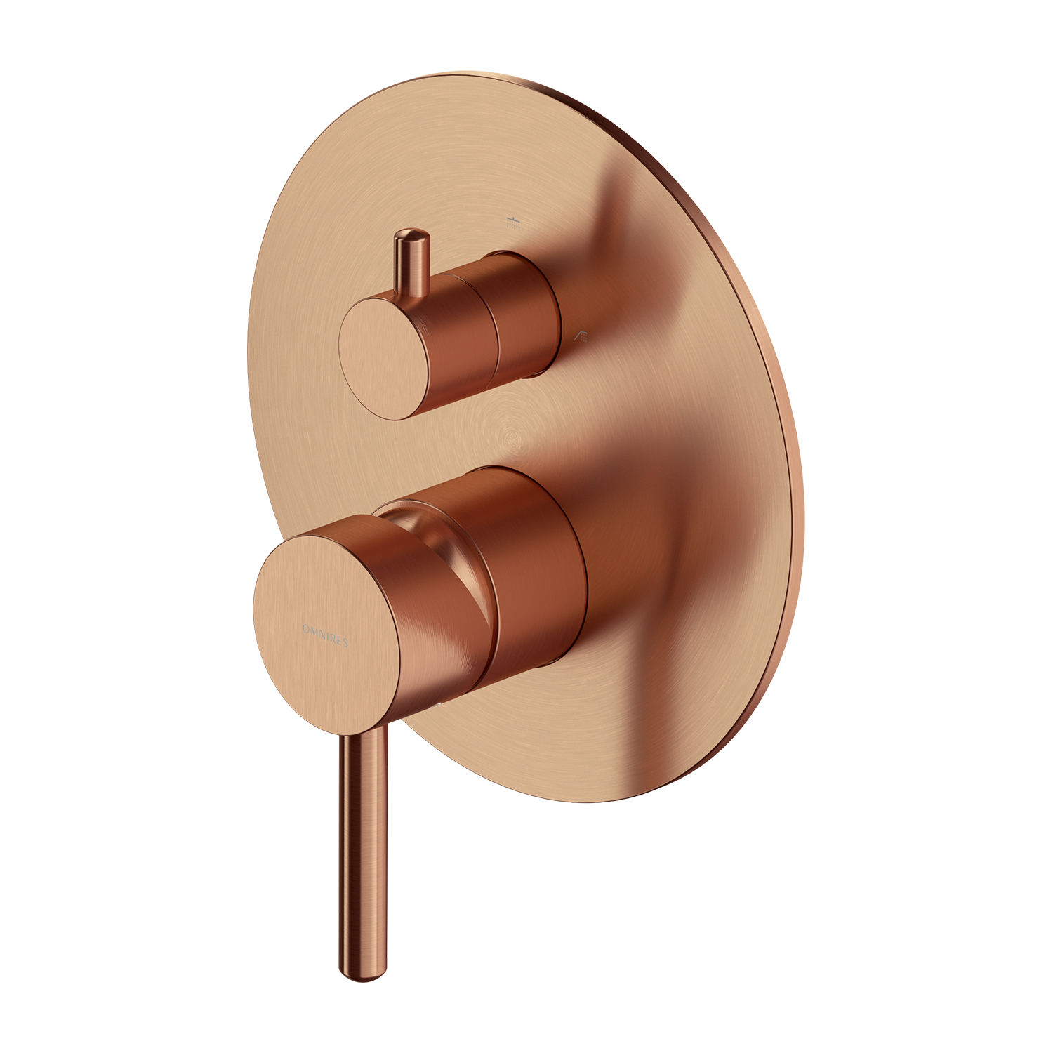 Omnires Y mitigeur bain-douche encastrée cuivre Y1248ROCPB
