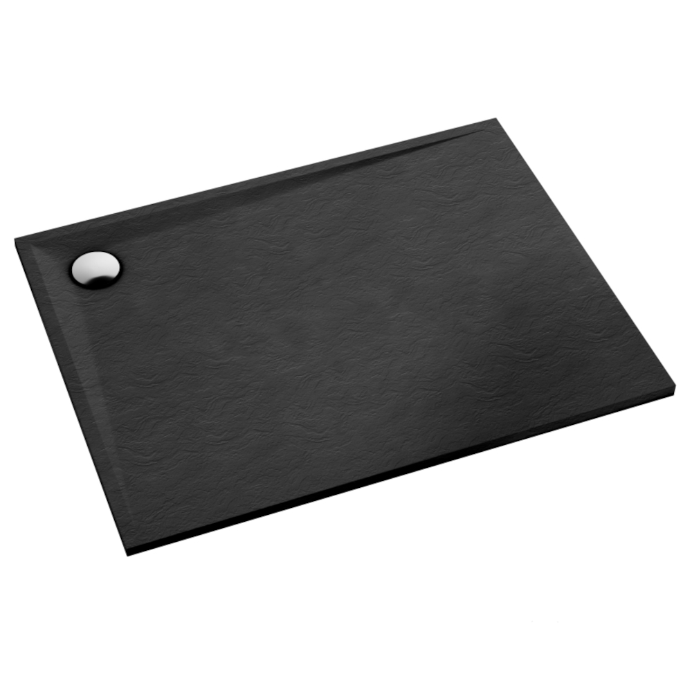 Schedline Libra Black Stone receveur de douche rectangulaire 160x90 cm noir 3SP.L1P-90160/C/ST