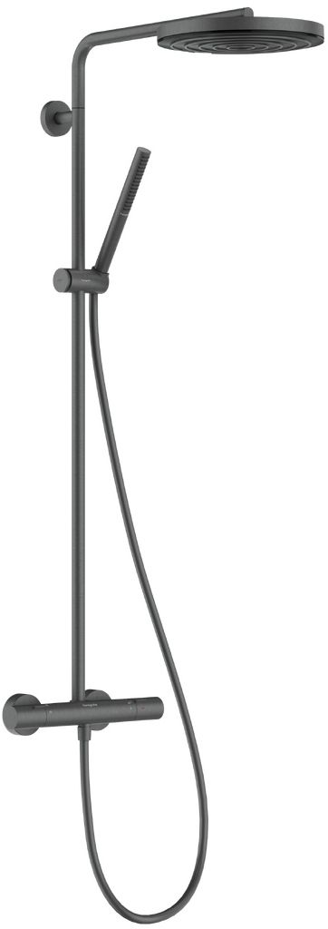 Hansgrohe Pulsify S Puro ensemble de douche mural avec thermostat oui chrome-noir 24223340