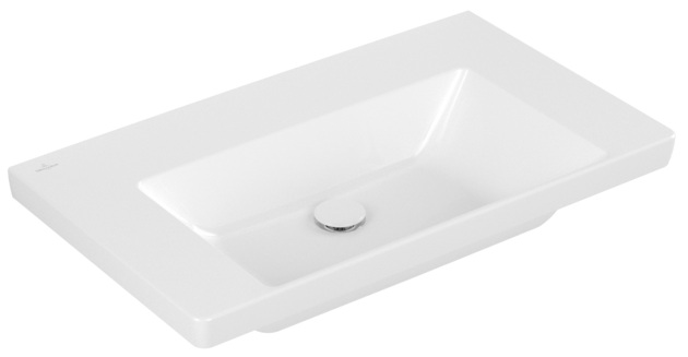 Villeroy & Boch Subway 3.0 lavabo 80x47 cm rectangulaire de meuble blanc brillant 4A708301