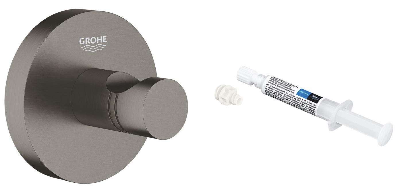 Set porte-serviettes Grohe Start 41173AL0, colle Grohe QuickGlue 41127000