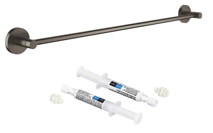 Set porte-serviettes Grohe Start 41178AL0, colle Grohe 41128000
