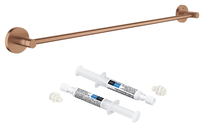 Set porte-serviettes Grohe Start 41178DL0, colle Grohe 41128000