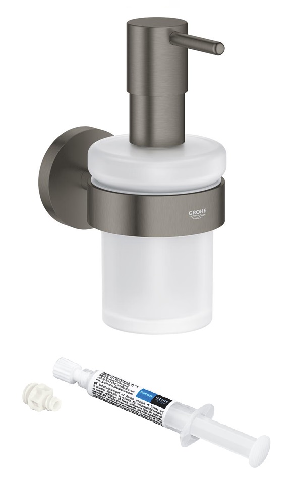 Set distributeur de savon Grohe Start 41195AL0, colle Grohe QuickGlue 41127000