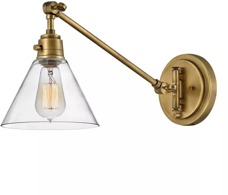 Elstead Lighting Arti applique murale 1x60 W laiton HK-ARTI-1W-HB-CG