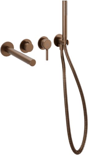Set mitigeur bain-douche Excellent Pi AREX.1240.02CB, raccord de tuyau avec poignée Excellent Pi AREX.1241CB, AREX.1242CB, AREX.SH.023CB
