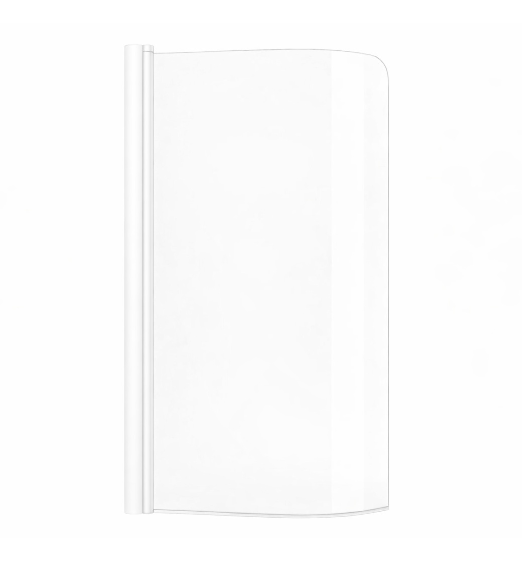 Ravak Rosa paroi de baignoire 85 cm monobloc blanc mat/verre transparent 7QRM0E00Y1
