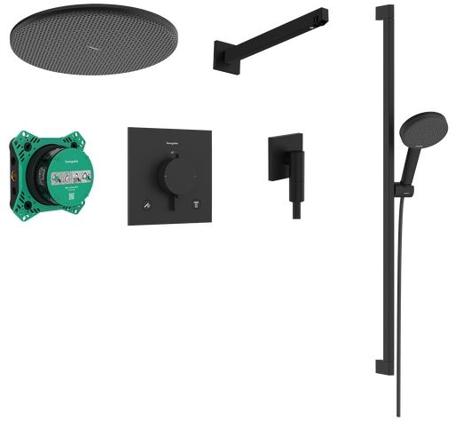 Hansgrohe Raindance Alive Select S ensemble de douche encastré avec thermostat oui noir 24622670