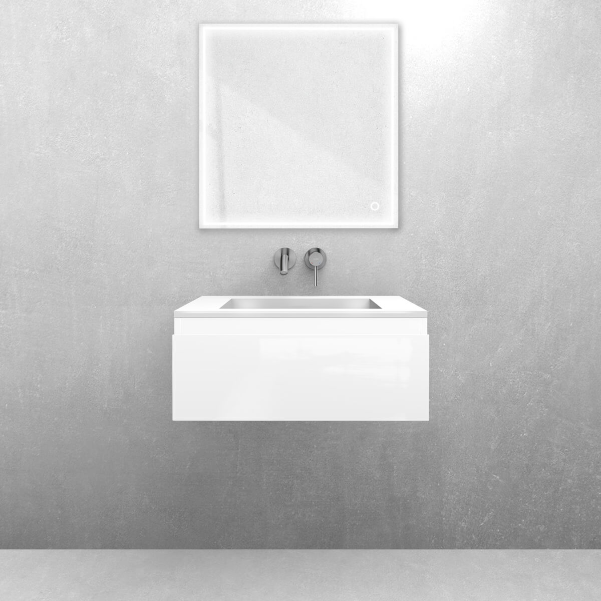 Set lavabo Oltens Stila 40200000, armoire Oltens Vernal 60009000