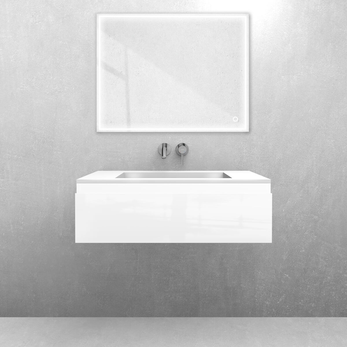 Set lavabo Oltens Stila 40201000, armoire Oltens Vernal 60010000