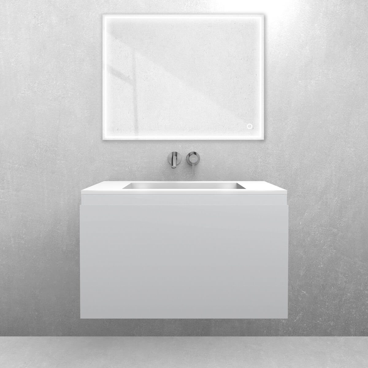 Set lavabo Oltens Stila 40201000, armoire Oltens Vernal 60014700