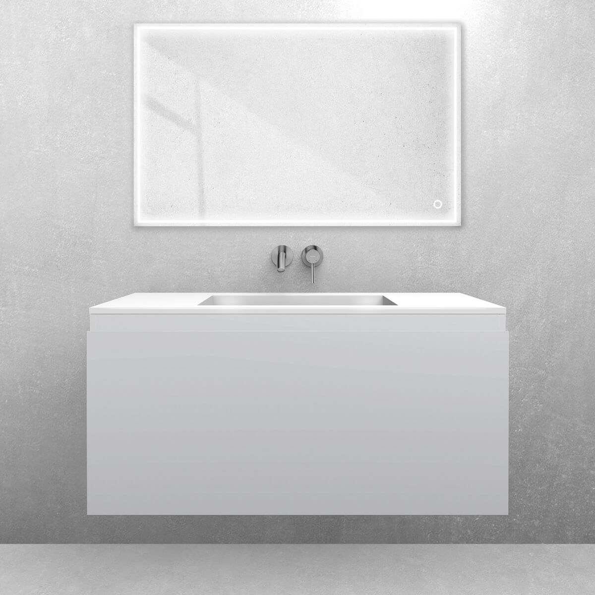 Set lavabo Oltens Stila 40203000, armoire Oltens Vernal 60015700