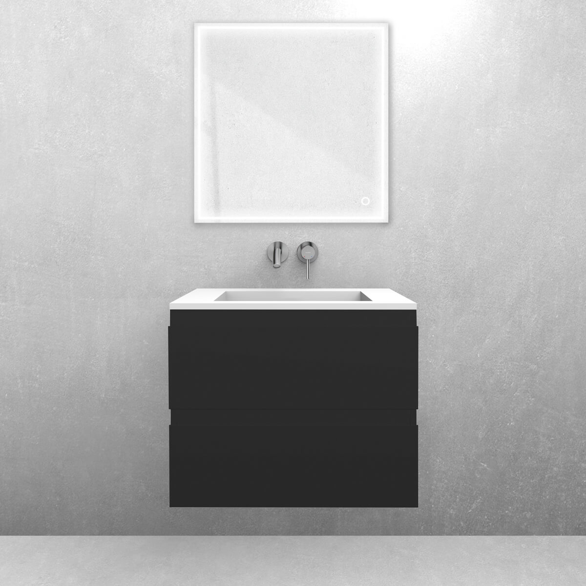 Set lavabo Oltens Stila 40200900, armoire Oltens Vernal 60000300