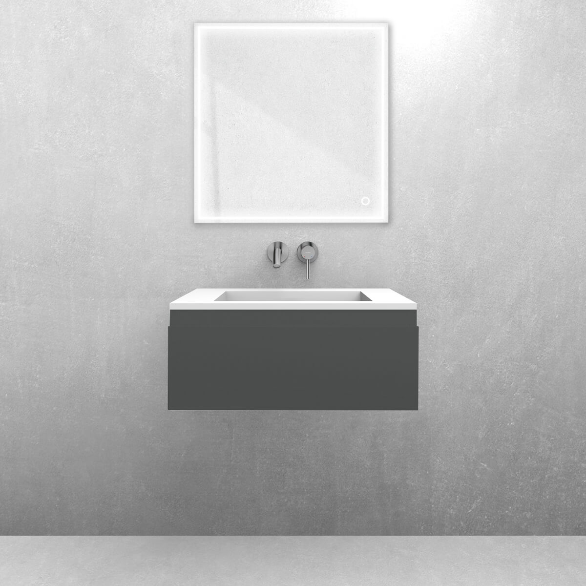 Set lavabo Oltens Stila 40200900, armoire Oltens Vernal 60009400