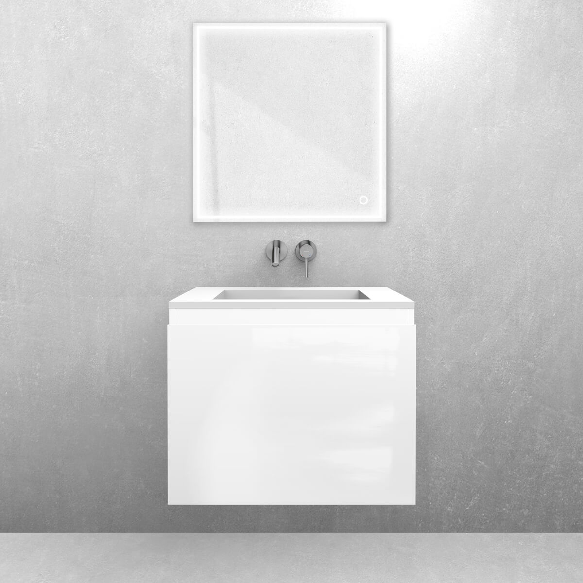 Set lavabo Oltens Stila 40200900, armoire Oltens Vernal 60013000