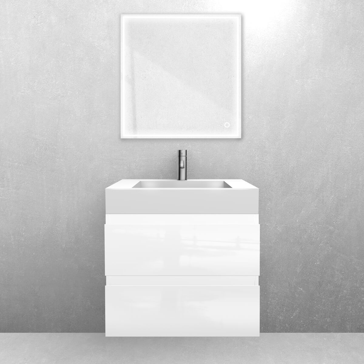 Set lavabo Oltens Stila 40000000, armoire Oltens Vernal 60002000