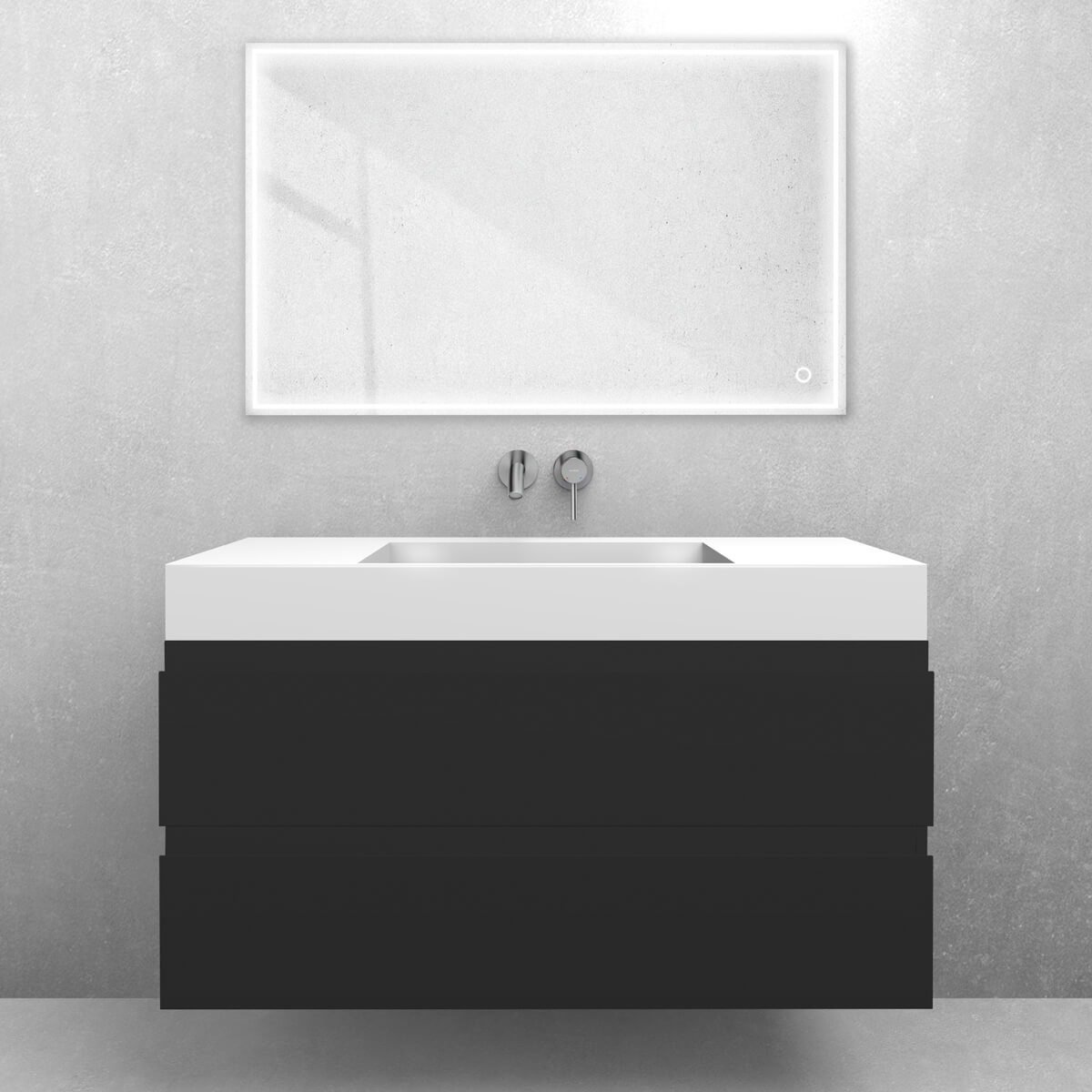 Set lavabo Oltens Stila 40003000, armoire Oltens Vernal 60002300