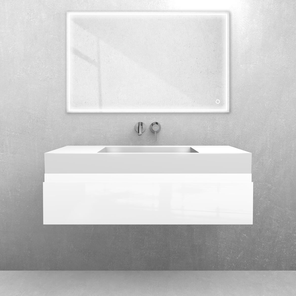 Set lavabo Oltens Stila 40003000, armoire Oltens Vernal 60011000