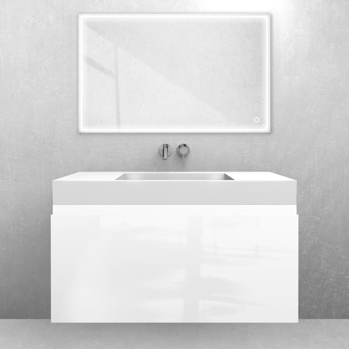 Set lavabo Oltens Stila 40003000, armoire Oltens Vernal 60015000